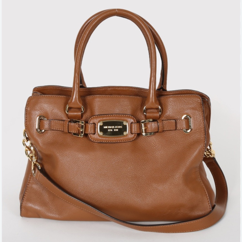 Michael Kors Tan Leather Hamilton Satchel